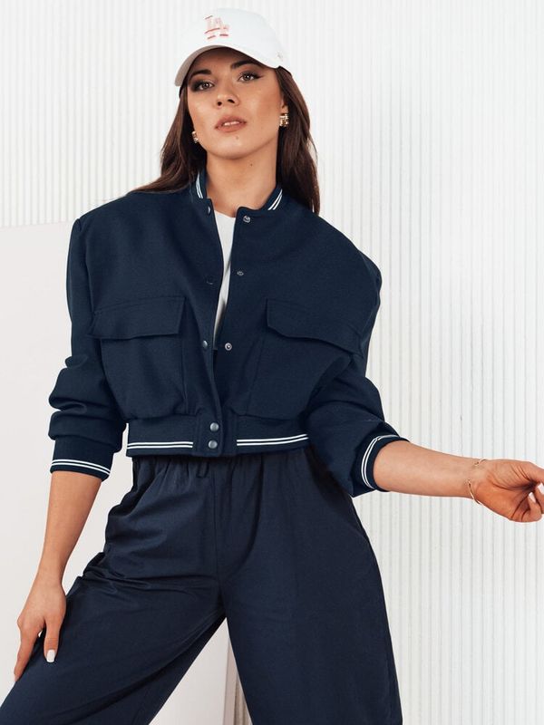 DStreet Women's bomber jacket CHOMP, navy blue Dstreet