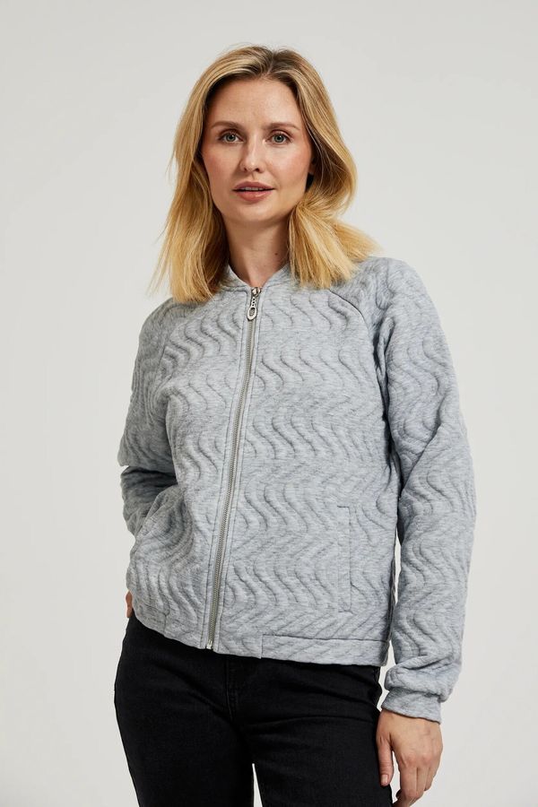 Moodo Women's bomber jacket Moodo - gray