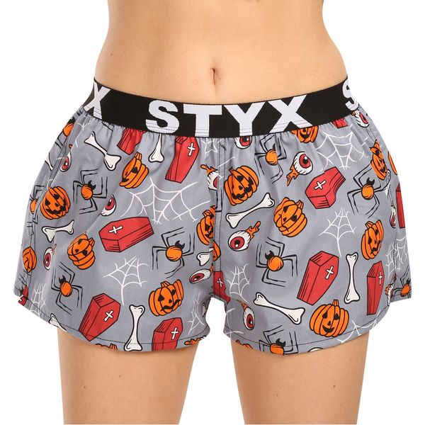 STYX Women's Boxer Shorts Styx Art Sports Rubber Halloween Coffins