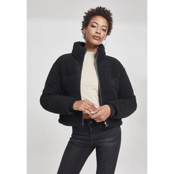 Urban Classics Women's boxes Sherpa Puffer Jacket black