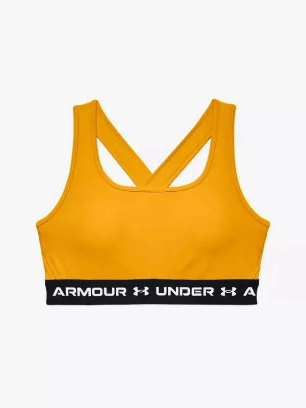 Under Armour Women's Bra Under Armour Crossback Mid Bra-GLD M