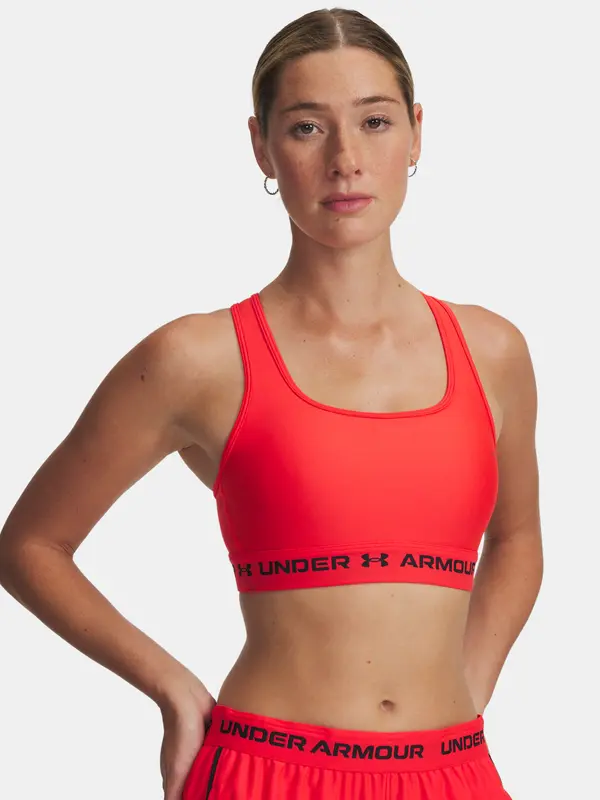 Under Armour Women's bra Under Armour Crossback Mid Bra-RED - Women's