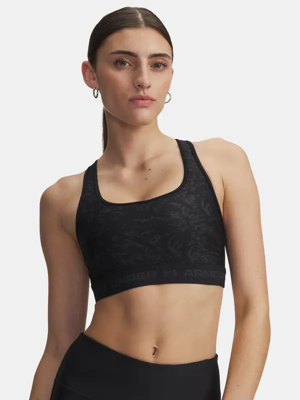 Under Armour Women's bra Under Armour Crossback Mid Print-BLK - Women's
