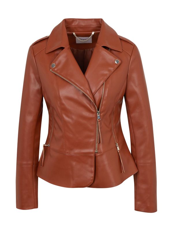Orsay Women's brown faux leather jacket ORSAY