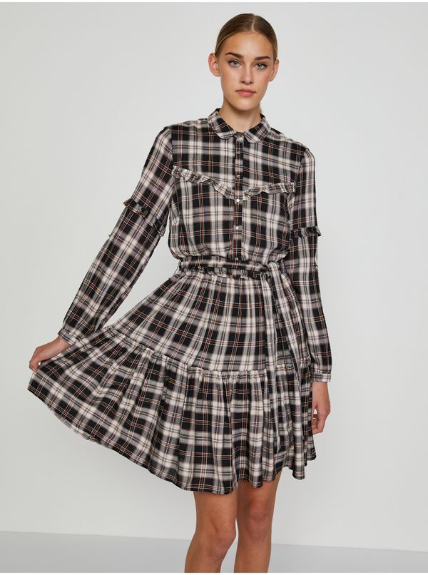 Top Secret Women's brown plaid shirt dress TOP SECRET - Women