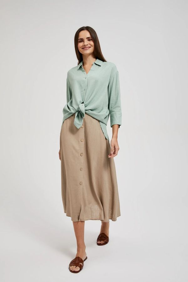 Moodo Women's button-down skirt MOODO - dark beige