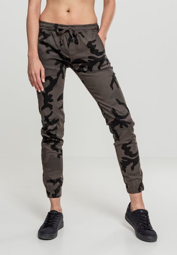 Urban Classics Women's Camo Jogging Pants Dark Camo