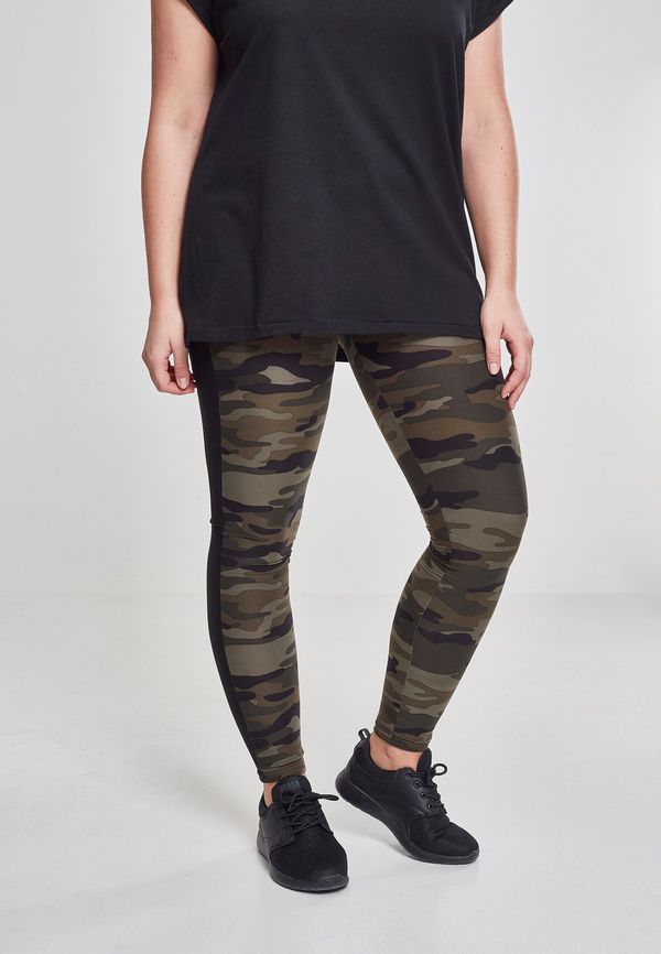 UC Ladies Women's Camo Leggings Stripe woodcamo/blk