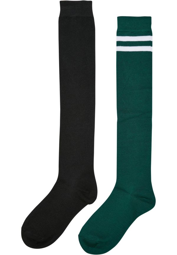 Urban Classics Accessoires Women's College Socks 2-Pack Black/Jasper