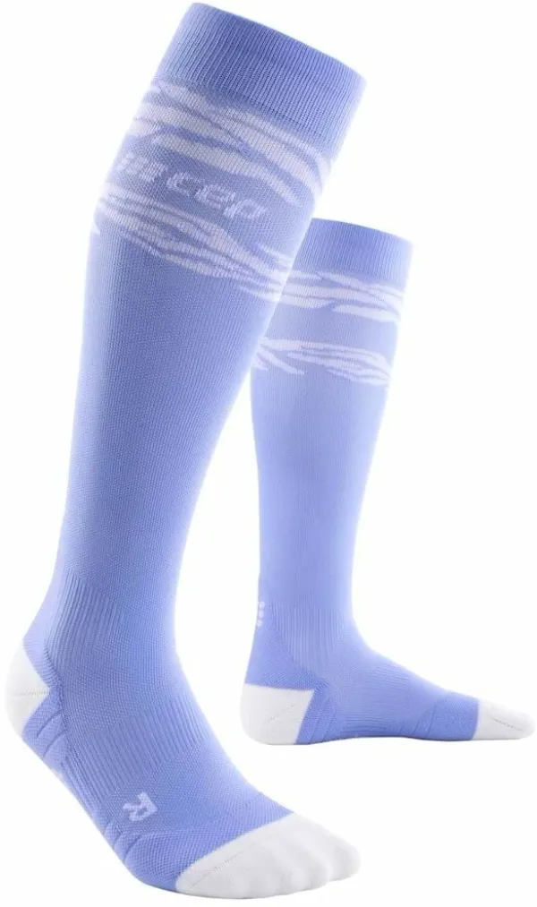 Cep Women's compression knee-high socks CEP Animal Sky/White