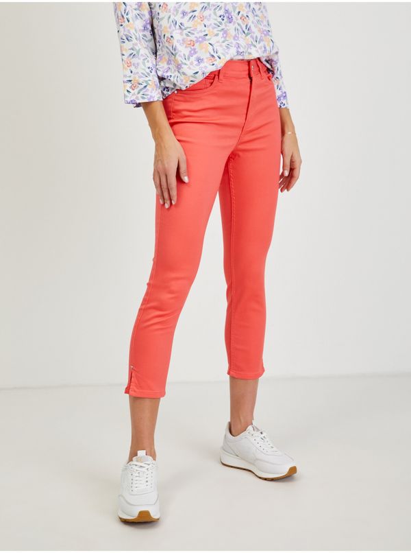 Orsay Women's coral cropped trousers ORSAY