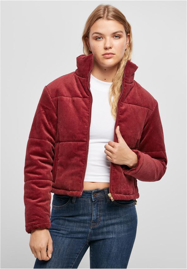 Urban Classics Women's corduroy jacket burgundy