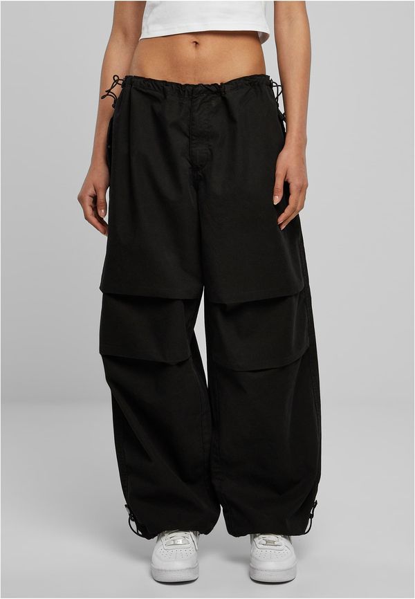 Urban Classics Women's cotton parachute pants black