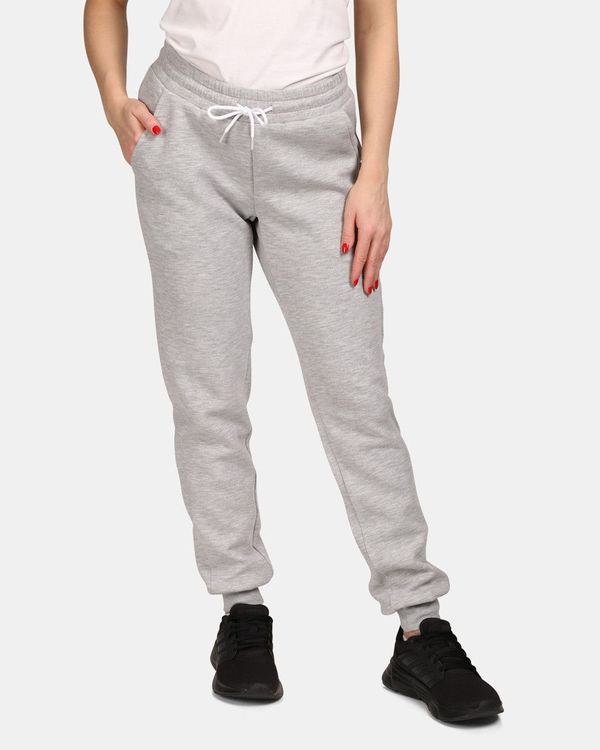 Kilpi Women's cotton sports sweatpants Kilpi MATTY-W Light grey