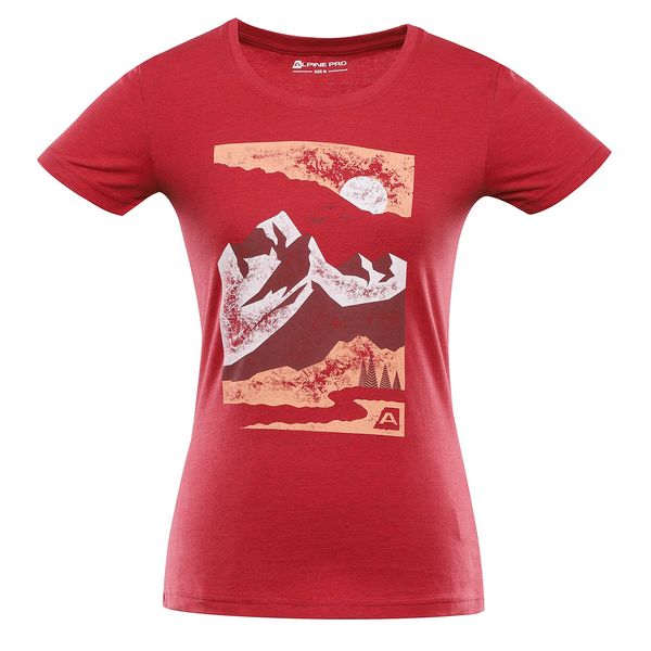 ALPINE PRO Women's cotton T-shirt ALPINE PRO ASP chilli variant pa