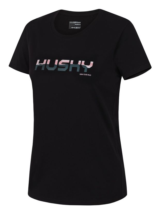 HUSKY Women's cotton T-shirt HUSKY Tee Wild L black