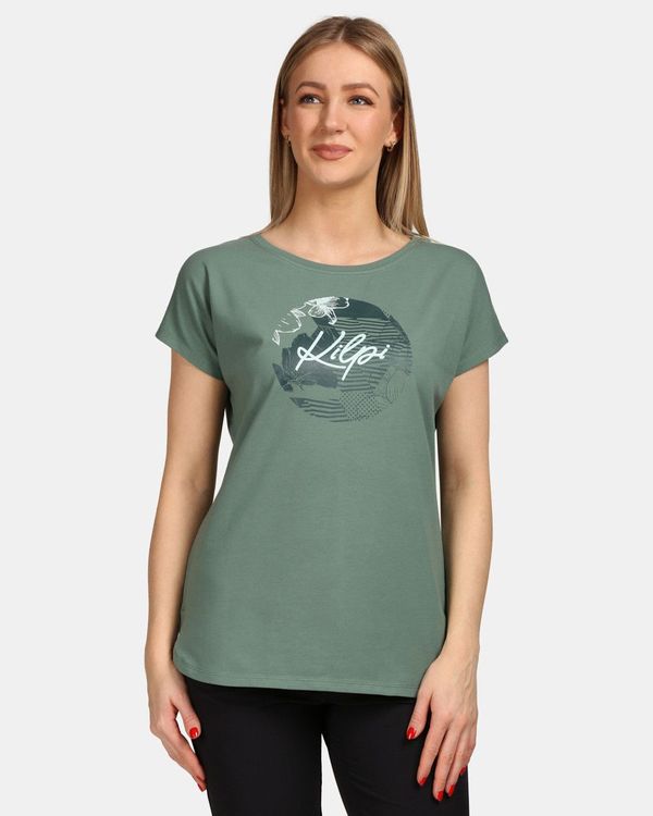 Kilpi Women's cotton T-shirt Kilpi NELLIM-W Khaki