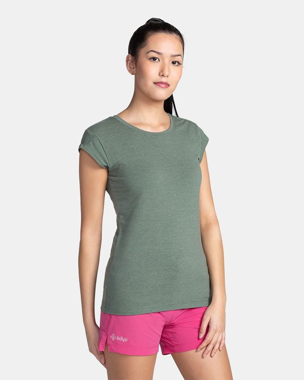 Kilpi Women's cotton T-shirt Kilpi PROMO-W Dark green