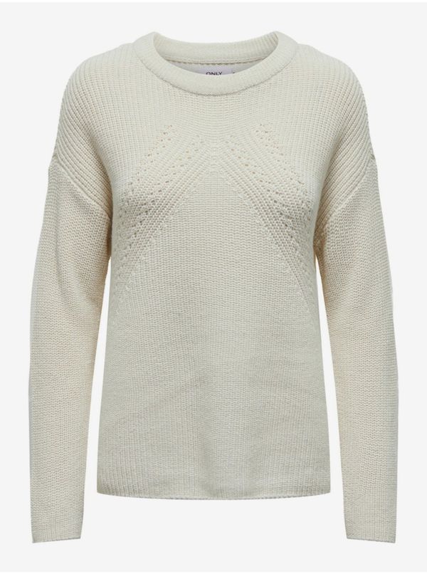 Only Women's Cream Basic Sweater ONLY Bella - Women