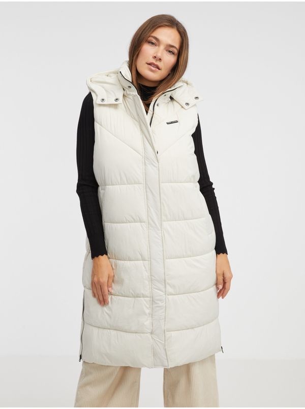 Pepe Jeans Women's Cream Long Quilted Cardigan Pepe Jeans Mercy - Women