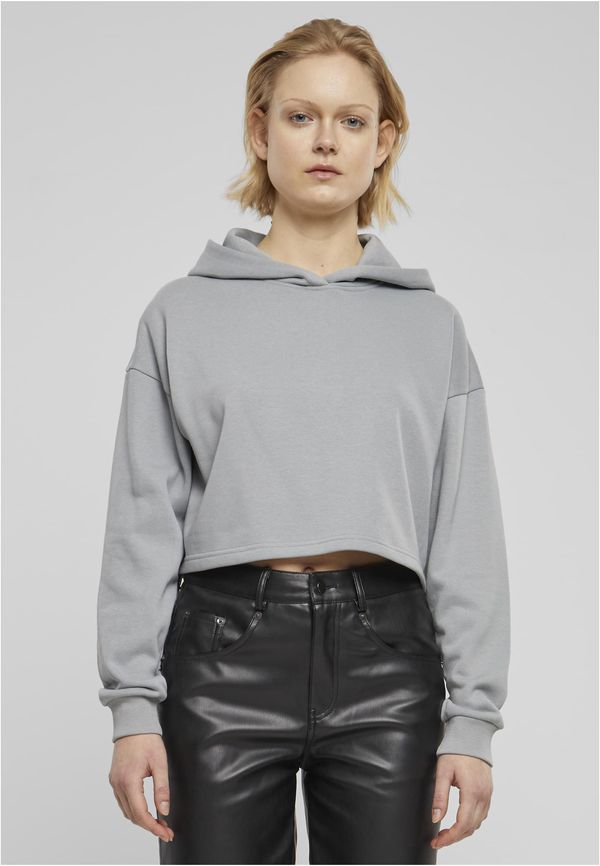 Urban Classics Women's cropped hoodie Terry Hoodie gray