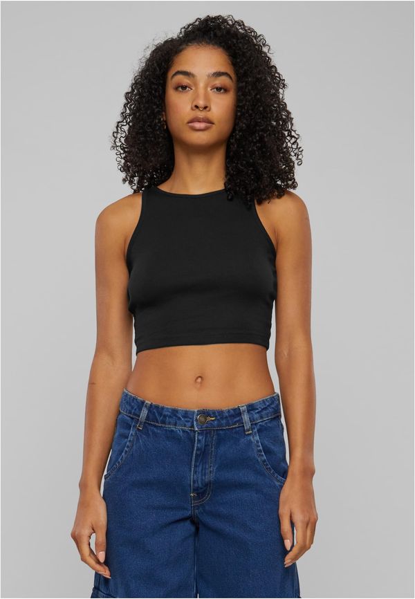 Urban Classics Women's cropped top - 2 packs black/black