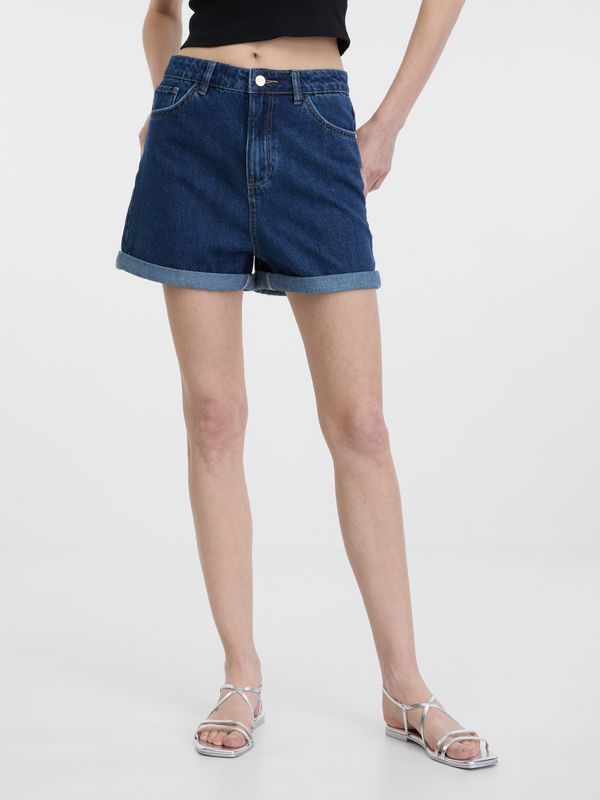 Orsay Women's denim shorts ORSAY navy blue