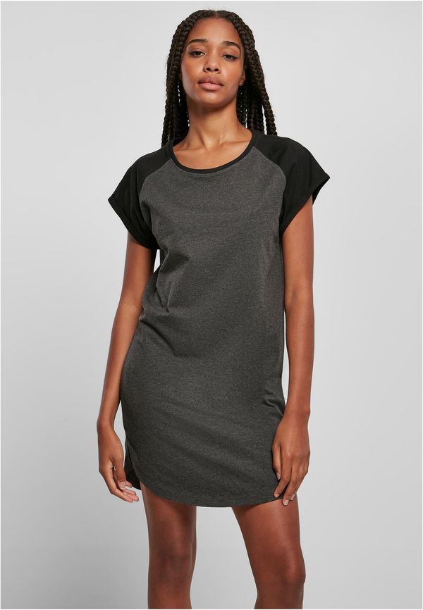 Urban Classics Women's dress Raglan Tee grey/black