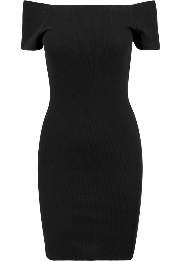 UC Ladies Women's dress with off shoulder black