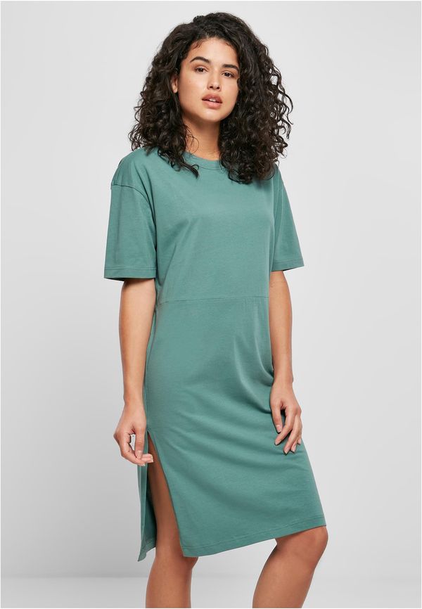 Urban Classics Women's dress with slit green