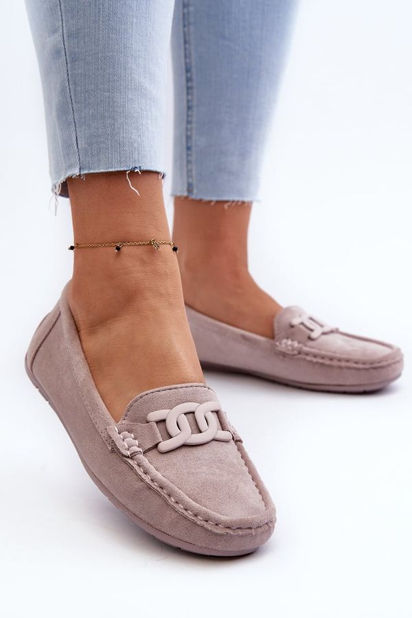 Kesi Women's fashionable suede loafers Purple Rabell