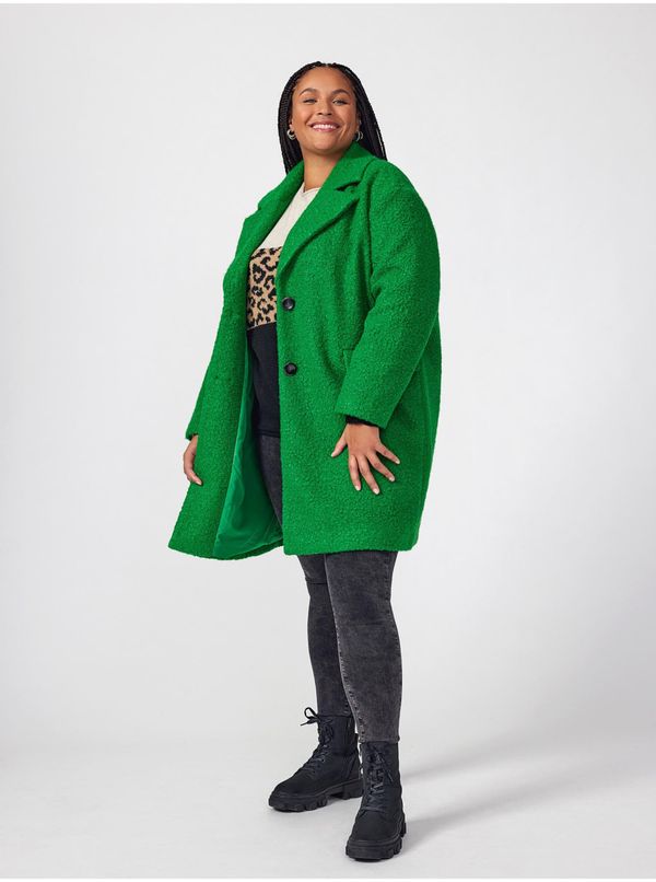 Only Women's green coat ONLY CARMAKOMA Valeria - Women