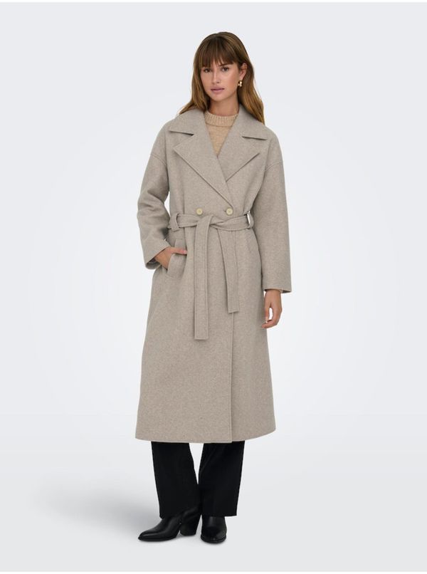 Only Women's grey brindle coat ONLY Ingrid - Women