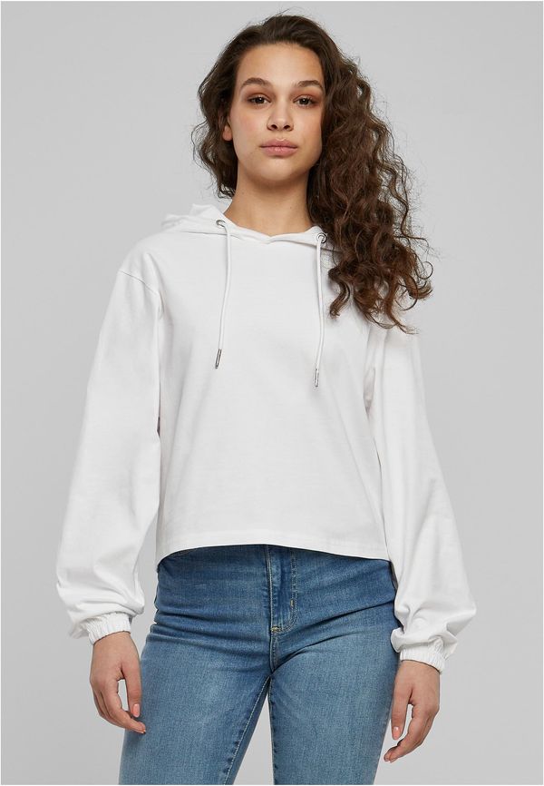 Urban Classics Women's Heavy Short Hoody - White