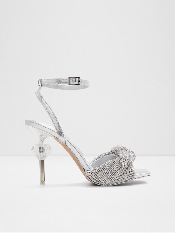 Aldo Women's heeled sandals in silver ALDO Diya