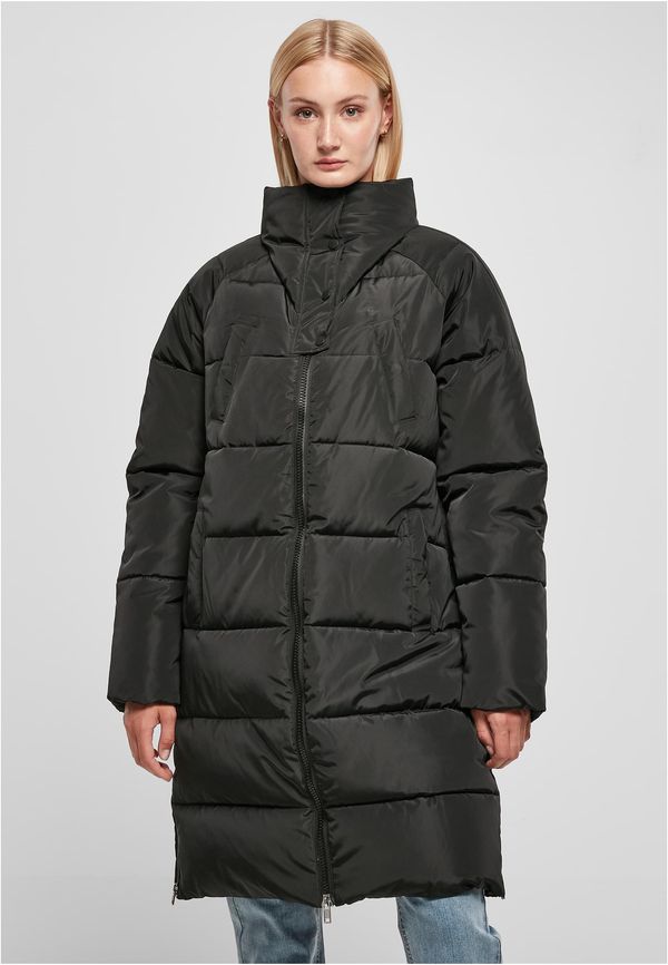 UC Ladies Women's High Neck Puffer Coat Black