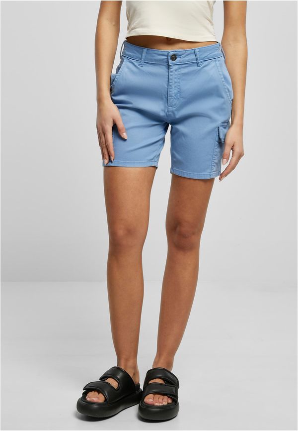 Urban Classics Women's high-waisted cargo shorts horizontblue