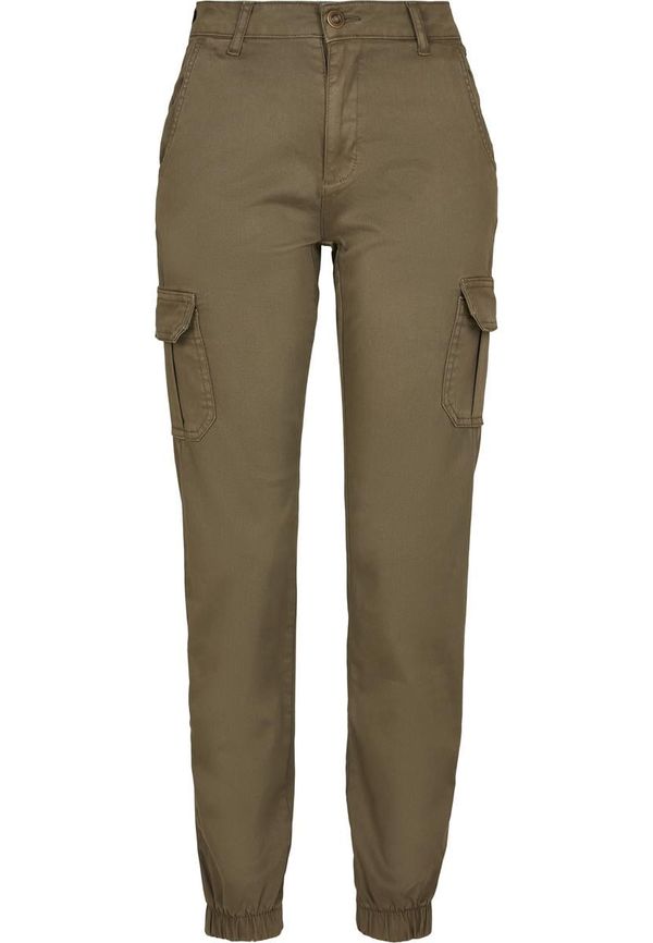 UC Ladies Women's high-waisted cargo trousers olive