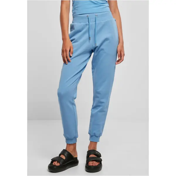 Urban Classics Women's high-waisted organic sweatpants horizontblue