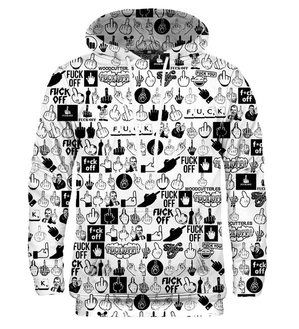 Mr. GUGU & Miss GO Women's hoodie Mr. GUGU & Miss GO Middle Finger