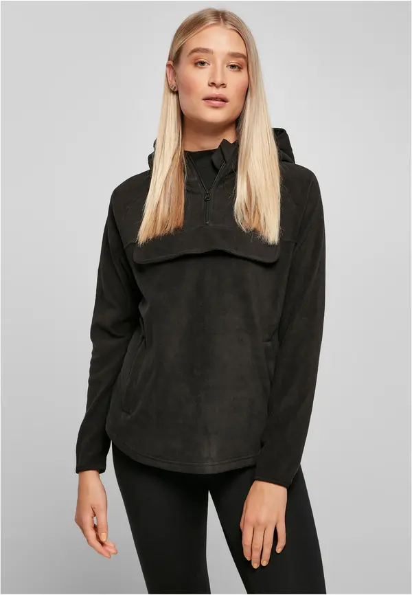 Urban Classics Women's hoodie Polar Fleece black