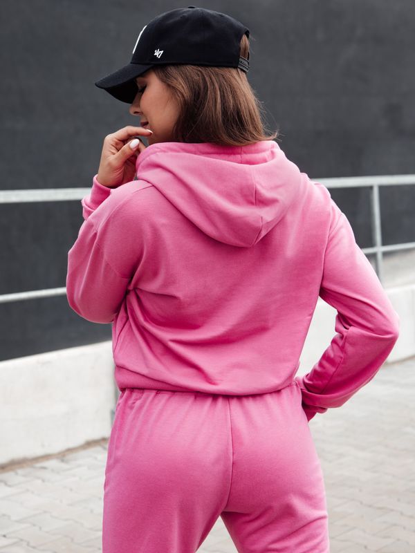 DStreet Women's hoodie TRENDHOOD pink Dstreet