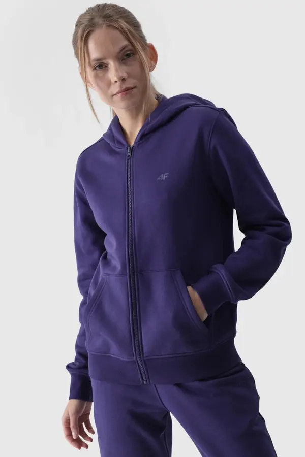 4F Women's Hoodie Zippered Cotton 4F Gray 4FWMM00TSW