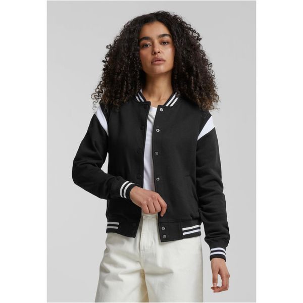 Urban Classics Women's inset College Sweat Jacket blk/wht