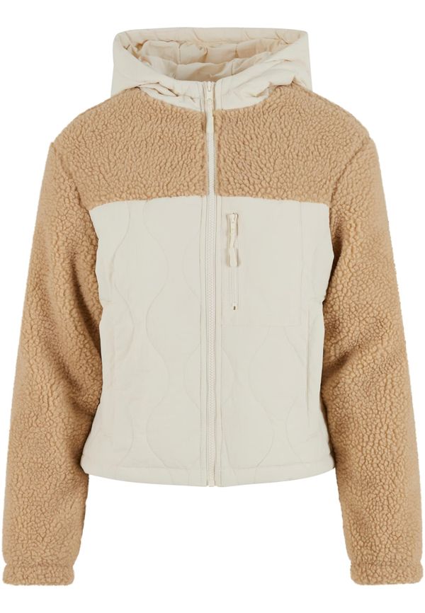 Urban Classics Women's jacket Sherpa Crinkle Nylon Mix beige/cream