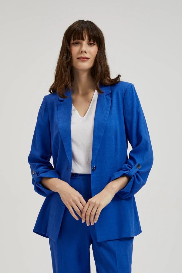 Moodo Women's jacket with 3/4 sleeves MOODO - navy blue