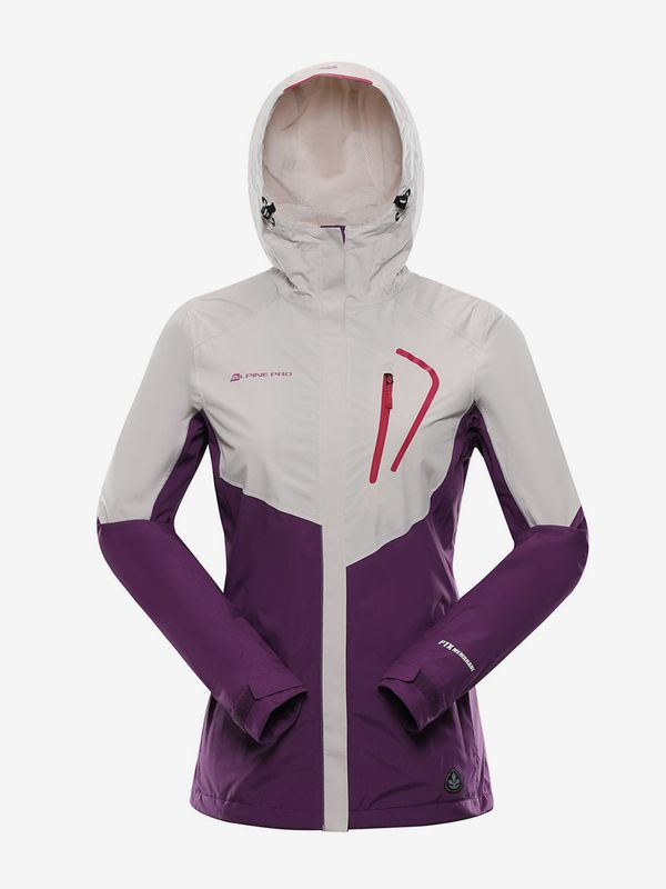 ALPINE PRO Women's jacket with ptx membrane ALPINE PRO IMPECA grey