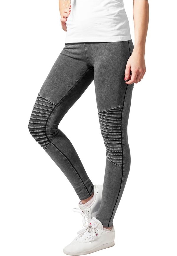 UC Ladies Women's Jersey Denim Leggings - Dark Grey