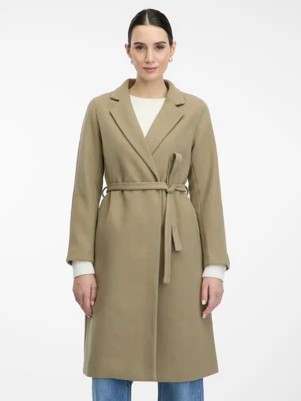 Orsay Women's Khaki Coat ORSAY - Women's