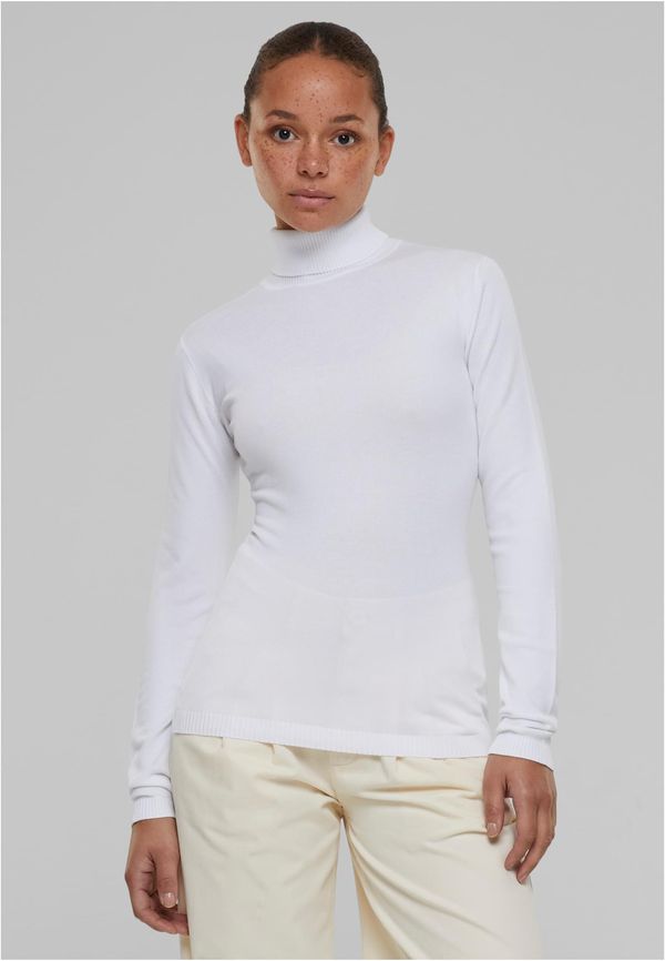 Urban Classics Women's knitted turtleneck white